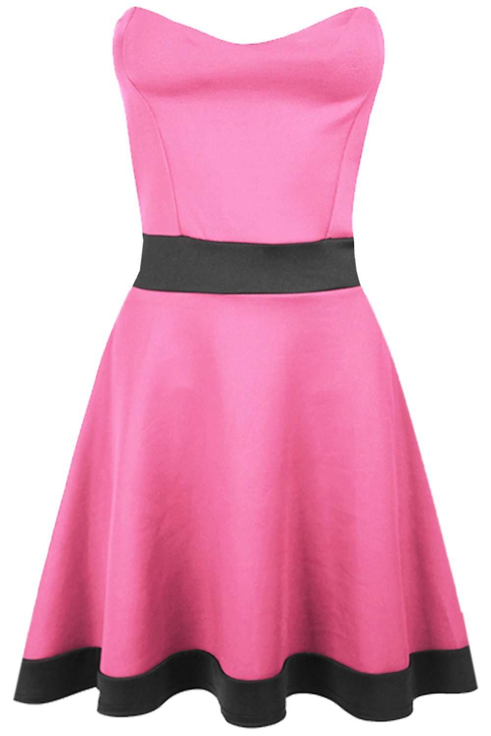 Louella Bardot Colour Block Mini Skater Dress - bejealous-com