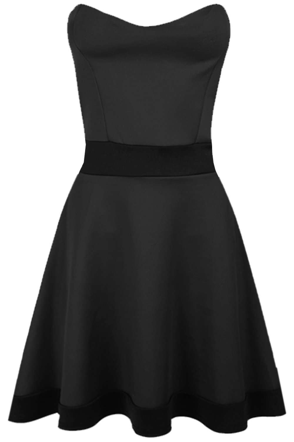Louella Bardot Colour Block Mini Skater Dress - bejealous-com