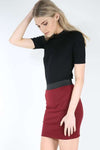 Louella High Waist Bodycon Mini Skirt - bejealous-com