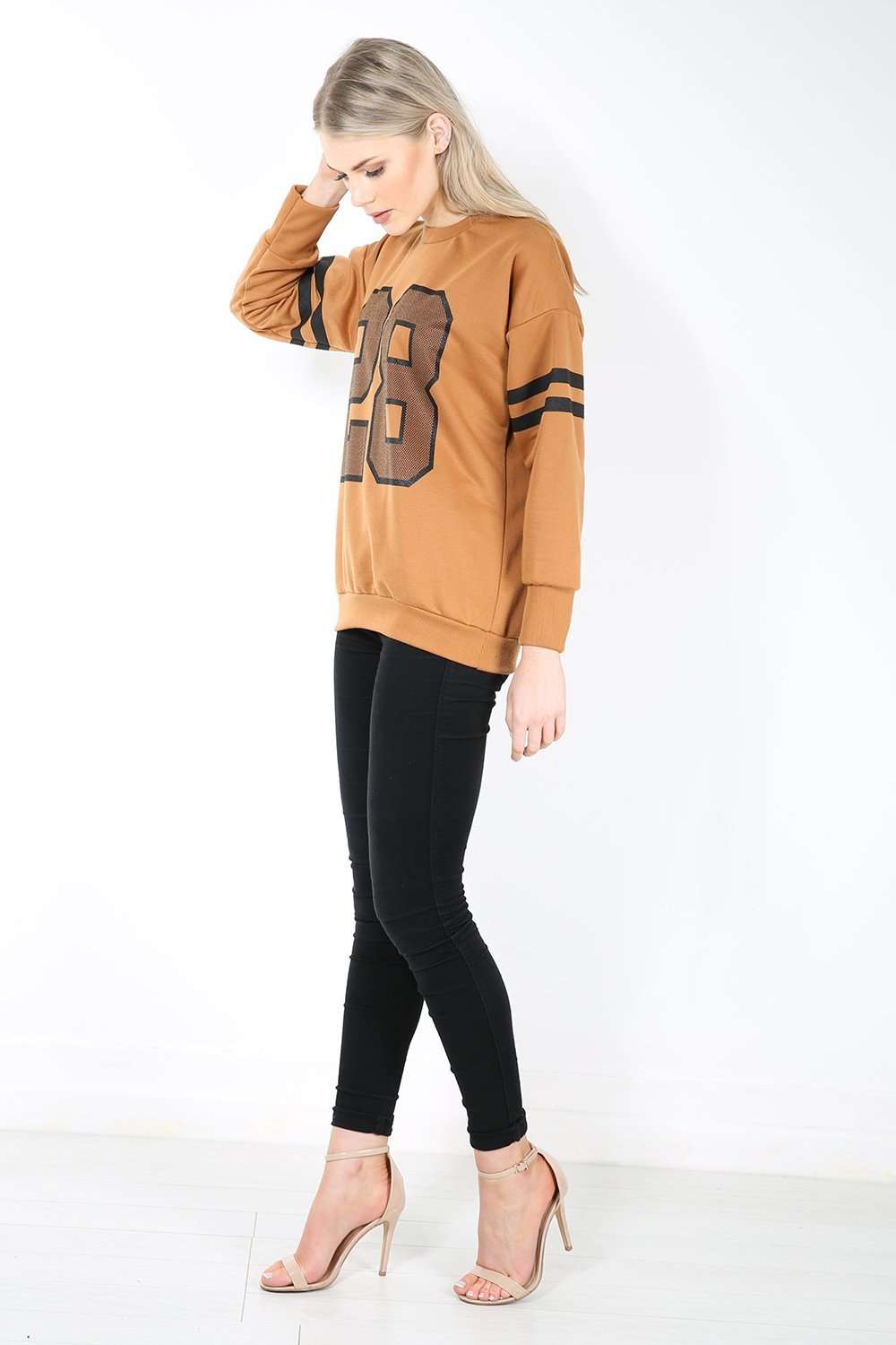 Louisiana Graphic Print Baggy Sweatshirt - bejealous-com