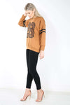 Louisiana Graphic Print Baggy Sweatshirt - bejealous-com