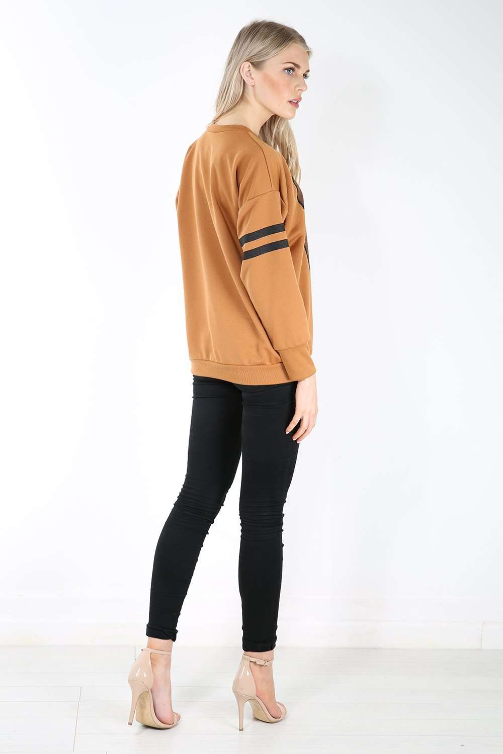 Louisiana Graphic Print Baggy Sweatshirt - bejealous-com