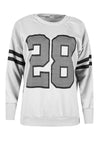 Louisiana Graphic Print Baggy Sweatshirt - bejealous-com