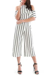 Lucie Frilly Cold Shoulder Culotte Jumpsuit - bejealous-com