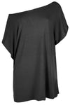 Lula Basic Oversized Bardot Jersey Tshirt - bejealous-com