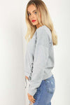 Lumia Lace Up Side Sweatshirt - bejealous-com
