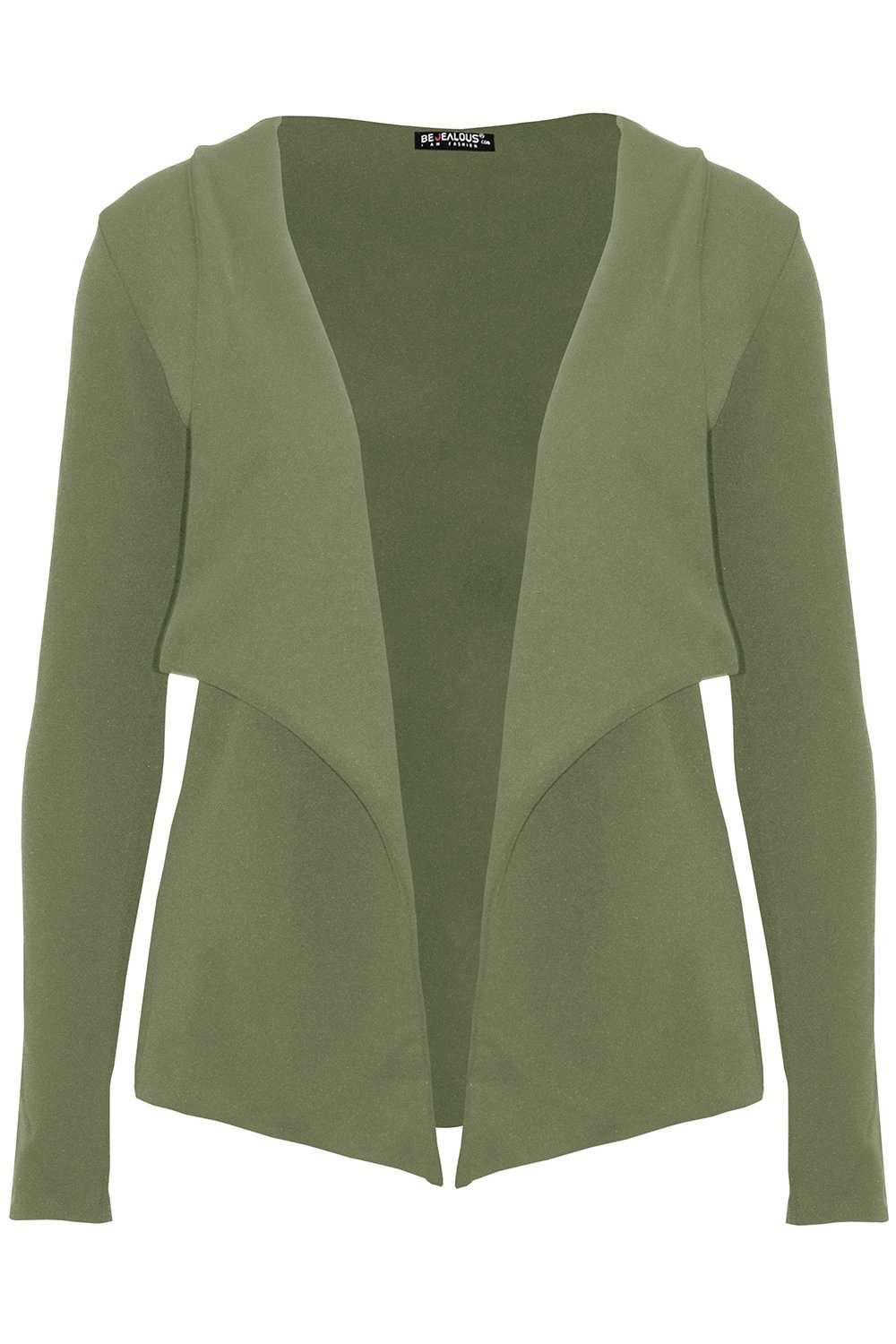 Luna Plain Open Front Cardigan Blazer - bejealous-com