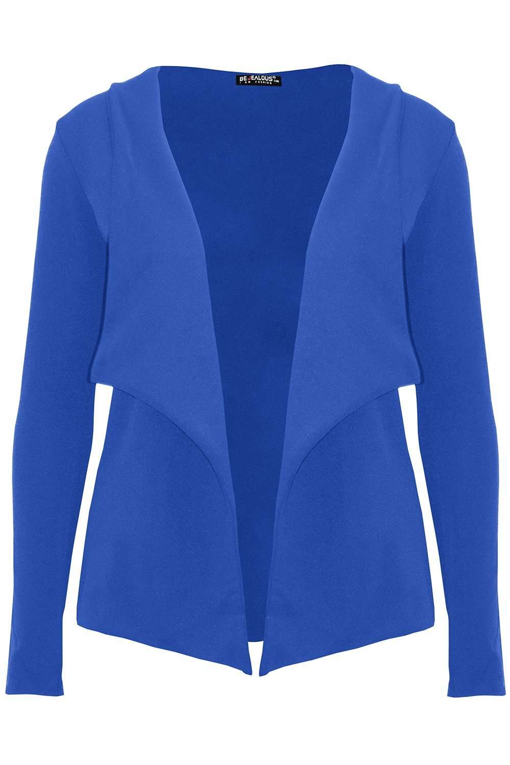 Luna Plain Open Front Cardigan Blazer - bejealous-com