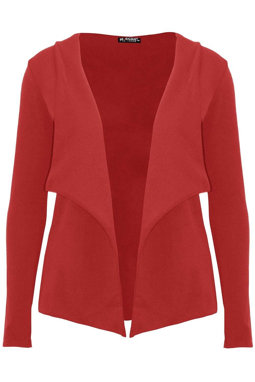 Luna Plain Open Front Cardigan Blazer - bejealous-com