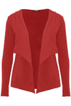 Luna Plain Open Front Cardigan Blazer - bejealous-com
