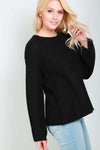Lyla Chunky Knit Wide Sleeve Jumper - bejealous-com