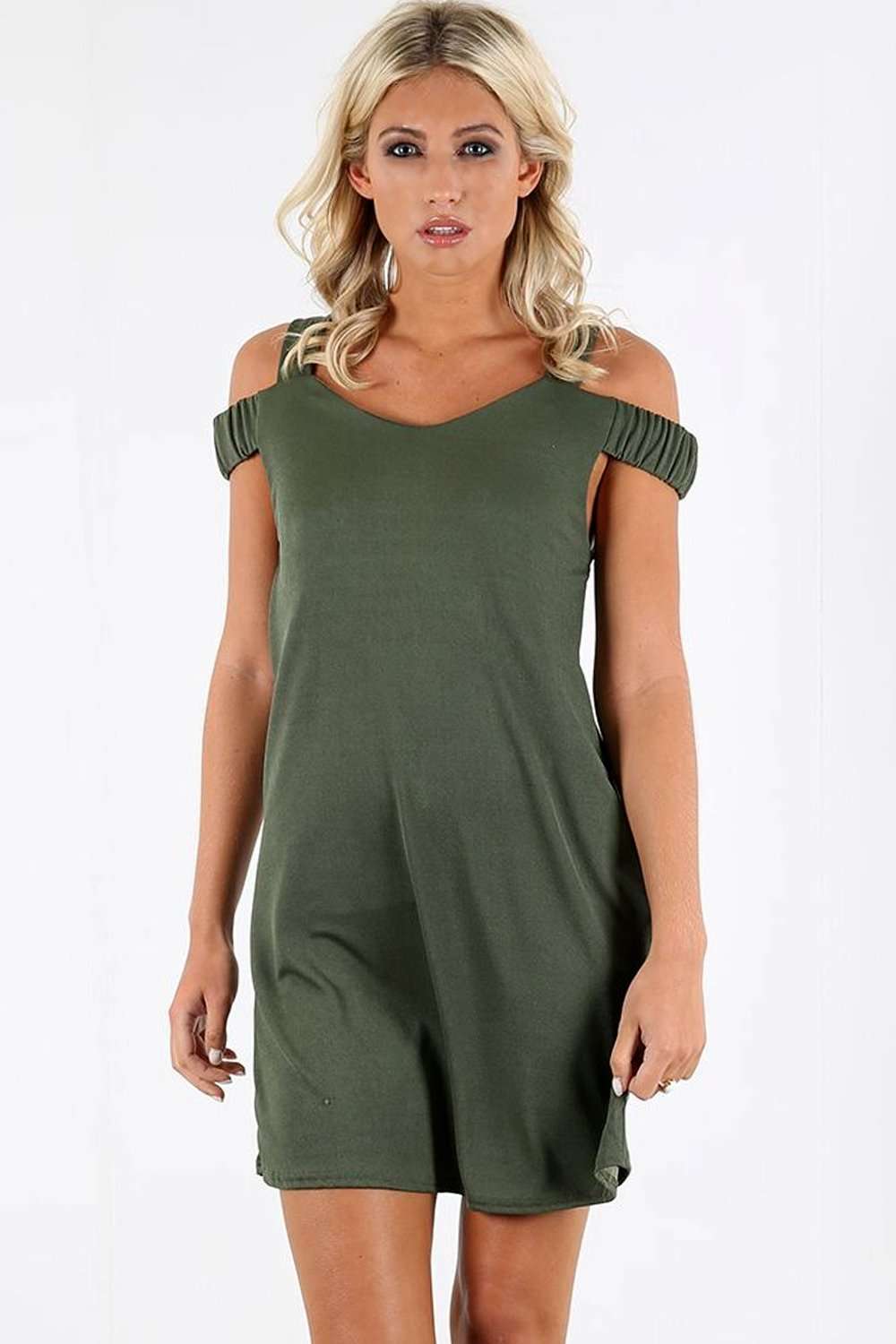 Macie Strappy Off Shoulder Mini Dress - bejealous-com