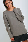 Maisie Lace Up Knitted Jumper - bejealous-com