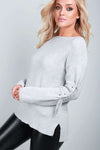 Maisie Lace Up Knitted Jumper - bejealous-com