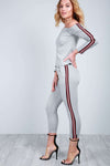 Malia Bardot Side Striped Co-ord - bejealous-com