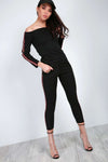 Malia Bardot Side Striped Co-ord - bejealous-com