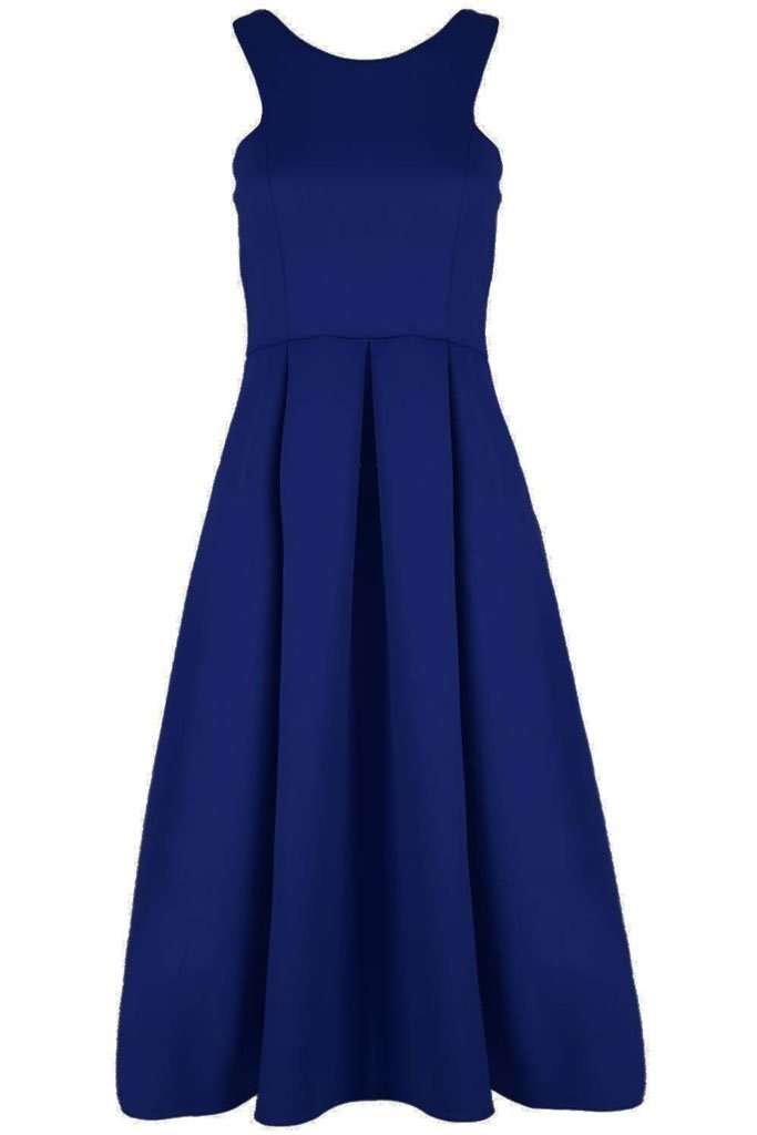 Malia Sleeveless Flared Midi Skater Dress - bejealous-com