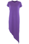 Maria Asymmetric Hem Jersey TShirt Dress - bejealous-com