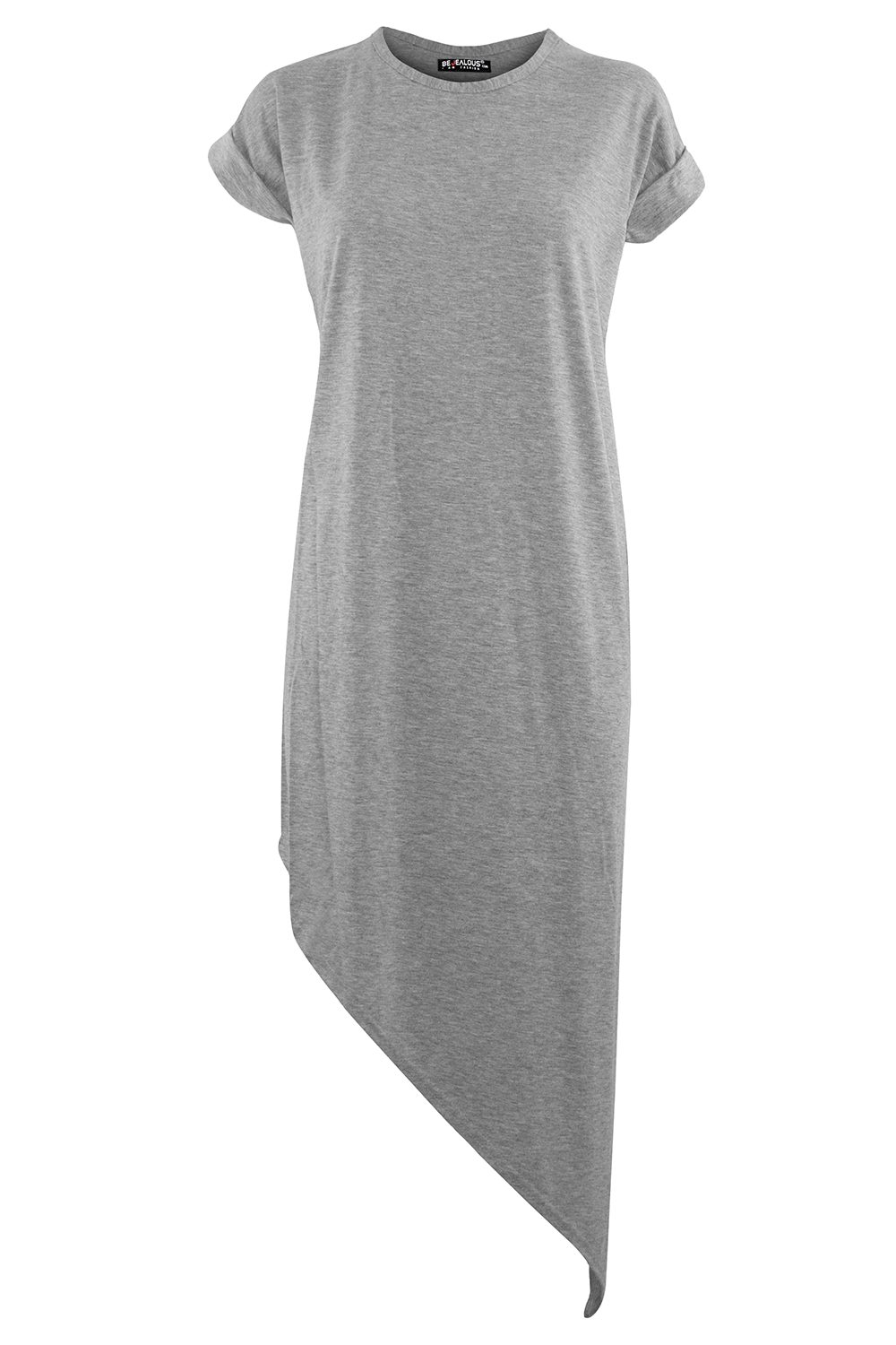 Maria Asymmetric Hem Jersey TShirt Dress - bejealous-com