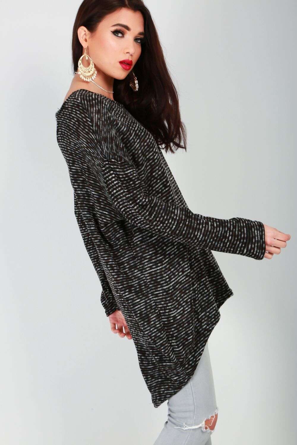 Maria Long Sleeve Marl Knit Jumper - bejealous-com