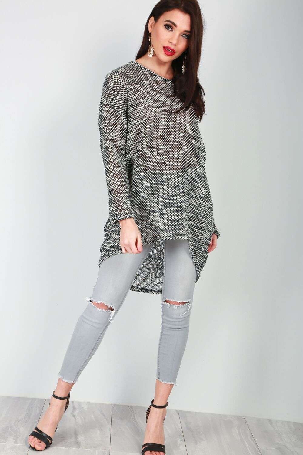 Maria Long Sleeve Marl Knit Jumper - bejealous-com