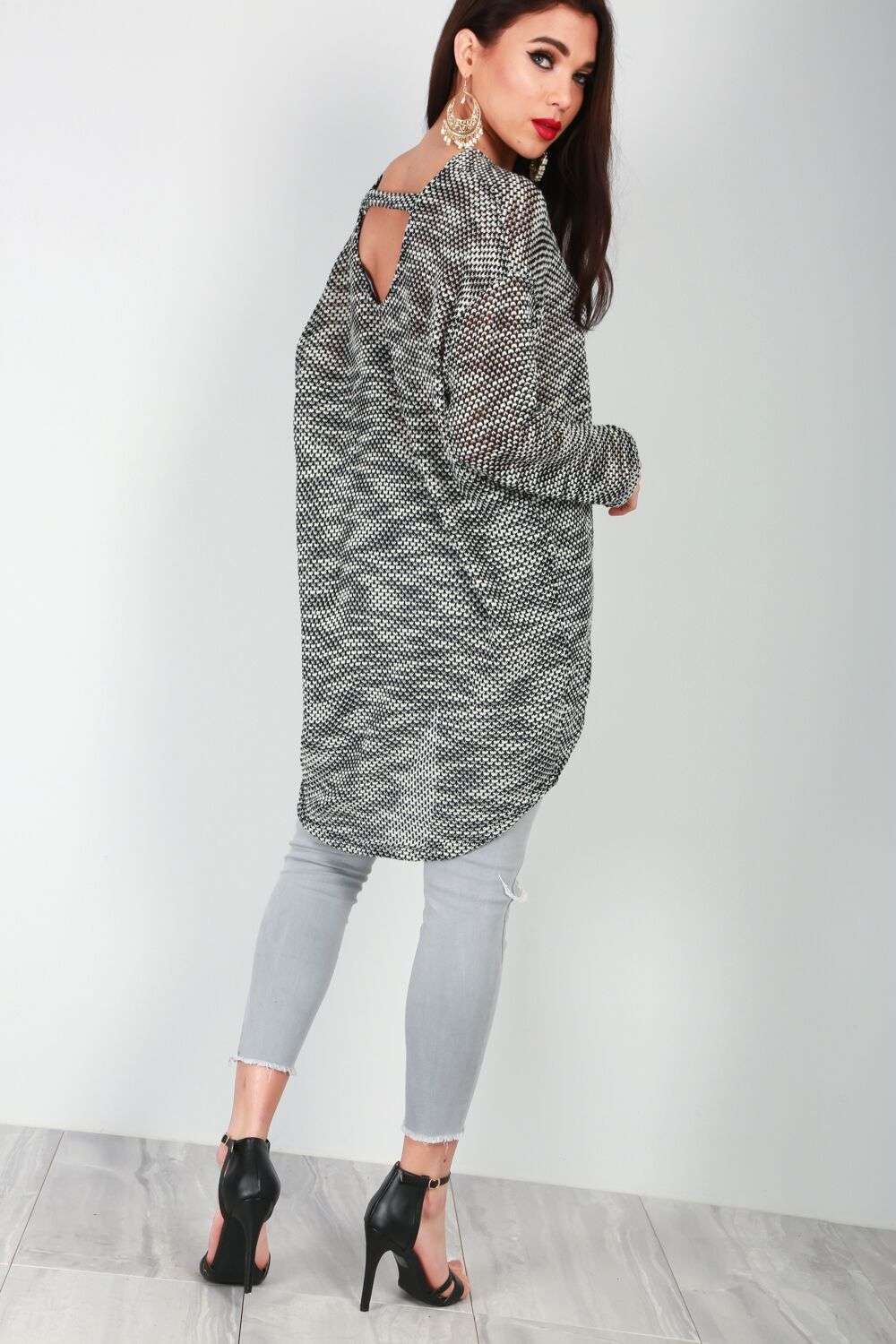 Maria Long Sleeve Marl Knit Jumper - bejealous-com