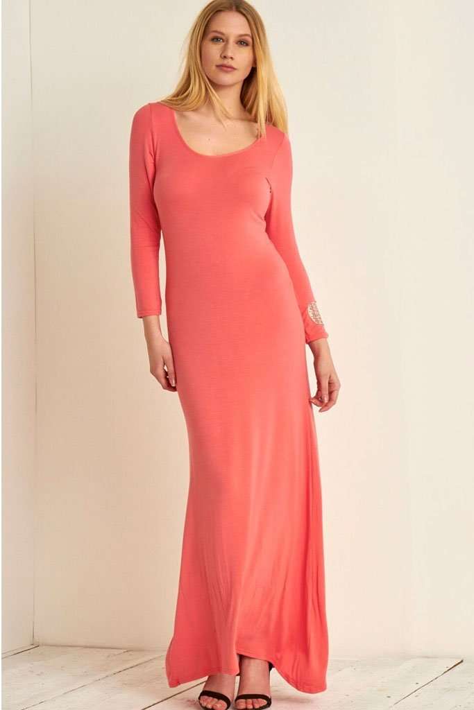 Marie Long Sleeve Floaty Maxi Dress - bejealous-com