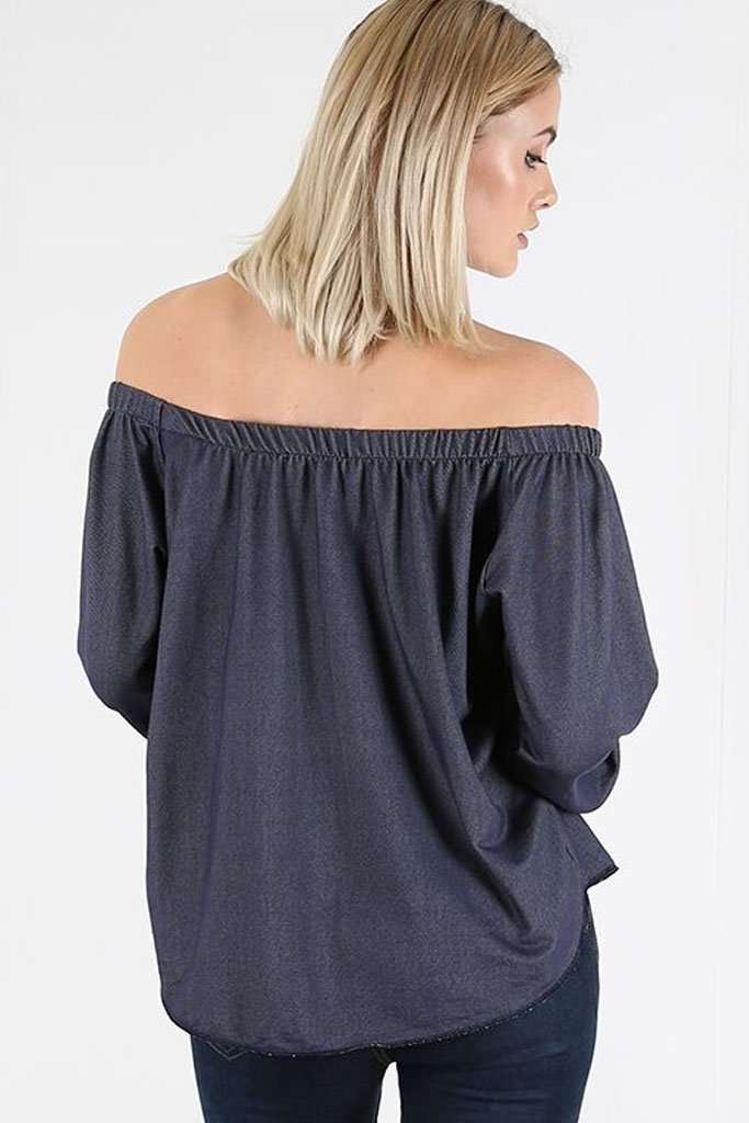 Marnie Off Shoulder Button Front Top - bejealous-com