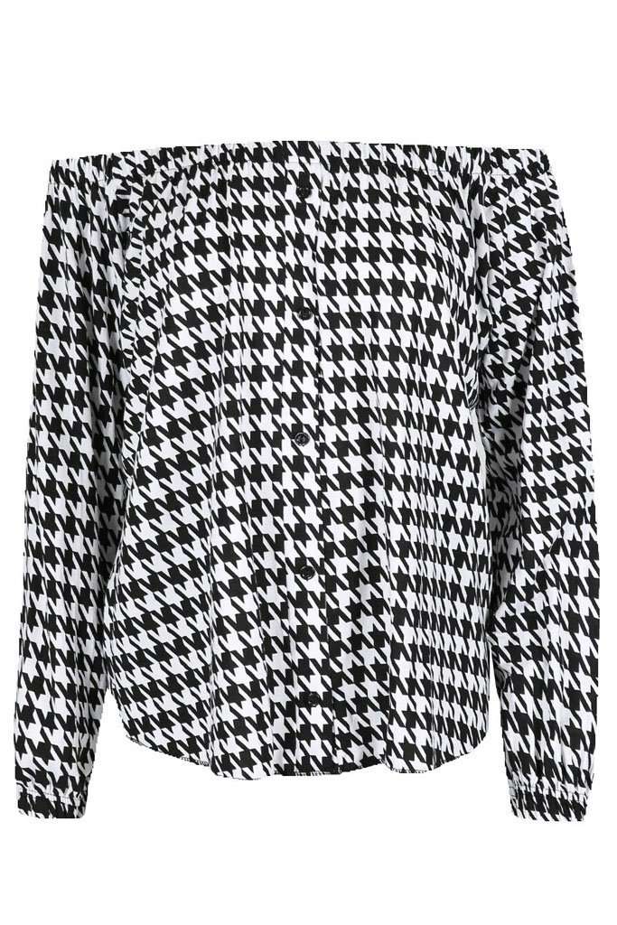 Marnie Off Shoulder Button Front Top - bejealous-com