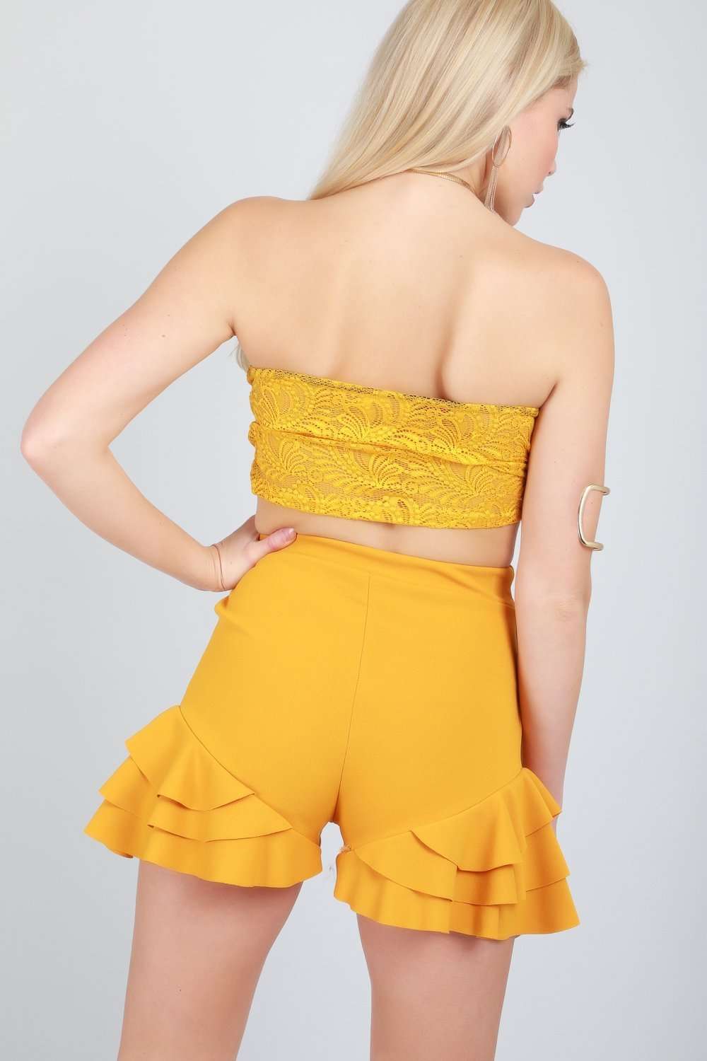 Mel Floral Lace Bandeau Top - bejealous-com