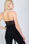 Mel Floral Lace Bandeau Top - bejealous-com