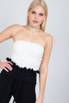 Mel Floral Lace Bandeau Top - bejealous-com