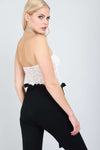 Mel Floral Lace Bandeau Top - bejealous-com