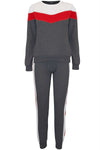 Melanie Chevron Paneled Lounge Wear Set - bejealous-com