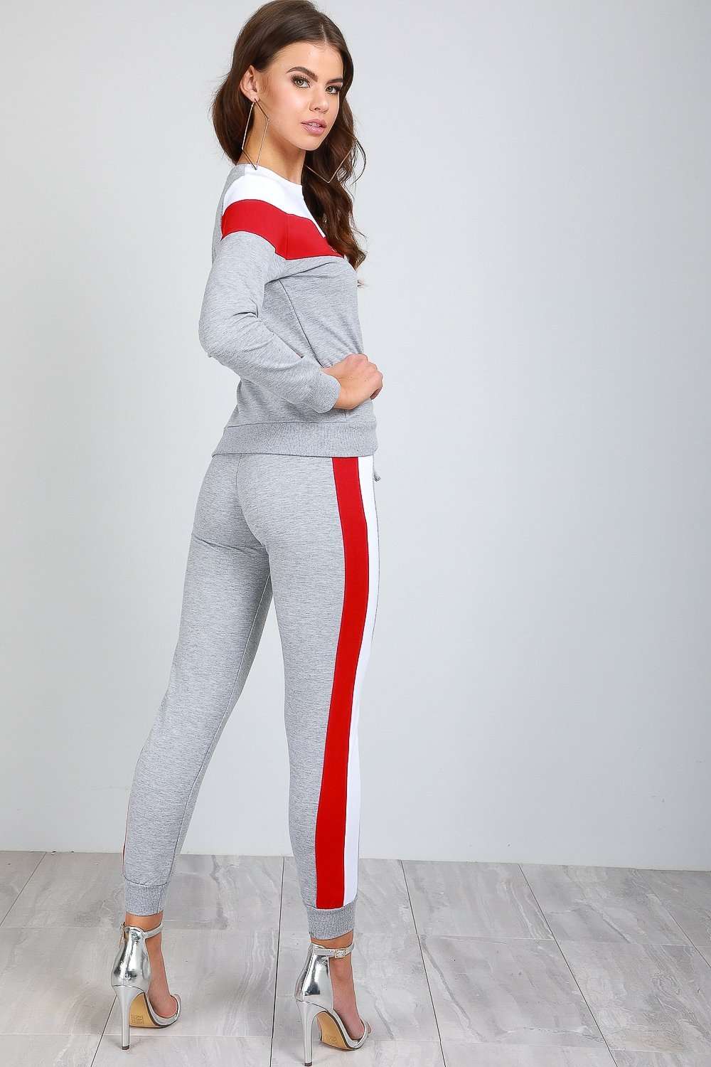 Melanie Chevron Paneled Lounge Wear Set - bejealous-com