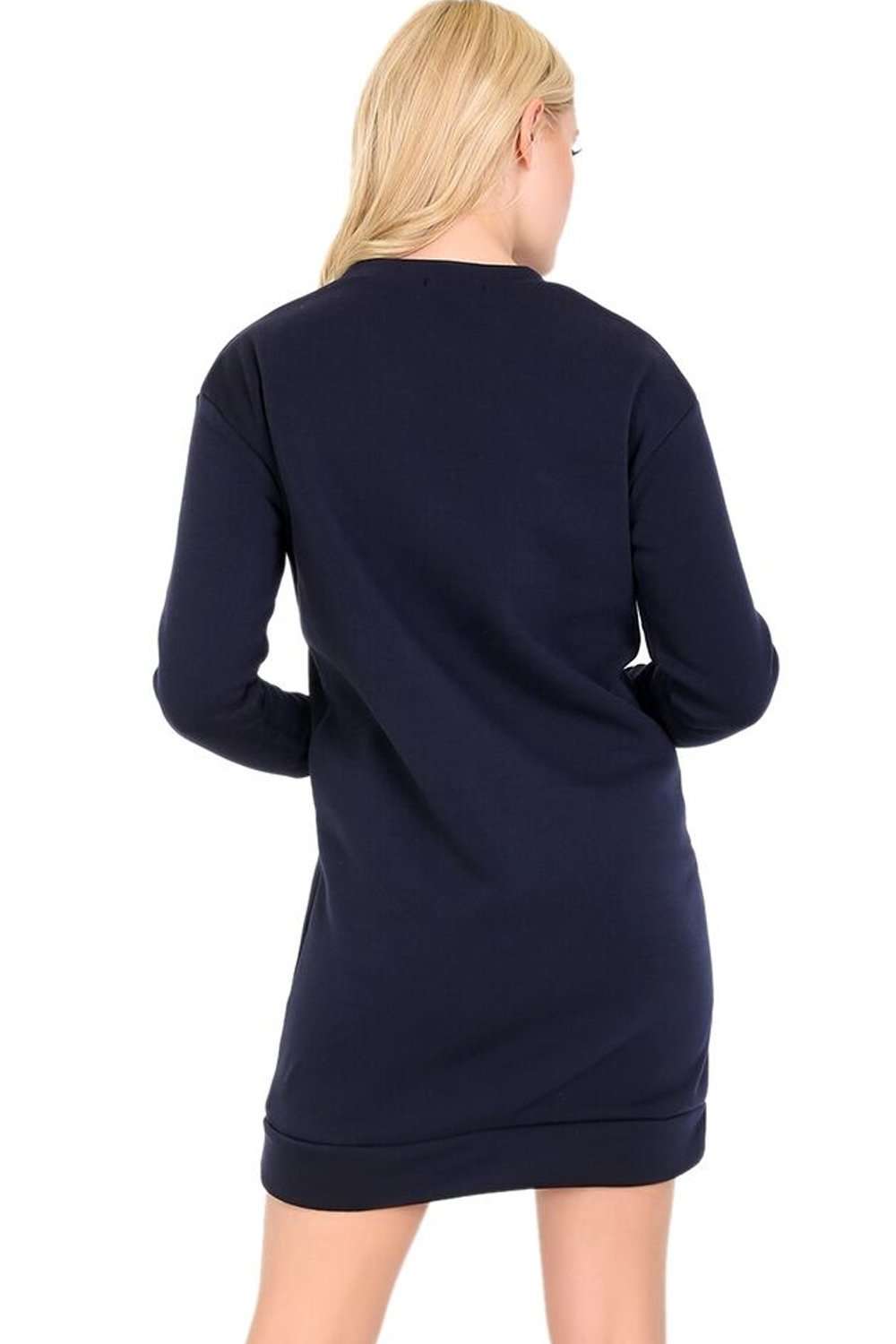 Miah Femme Slogan Print Sweatshirt Dress - bejealous-com