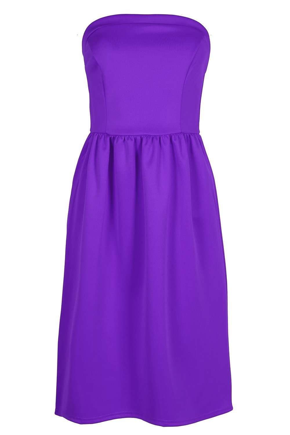 Michaela Black Bardot Midi Skater Dress - bejealous-com