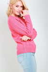 Long Sleeve Mint Cable Knit Jumper - bejealous-com