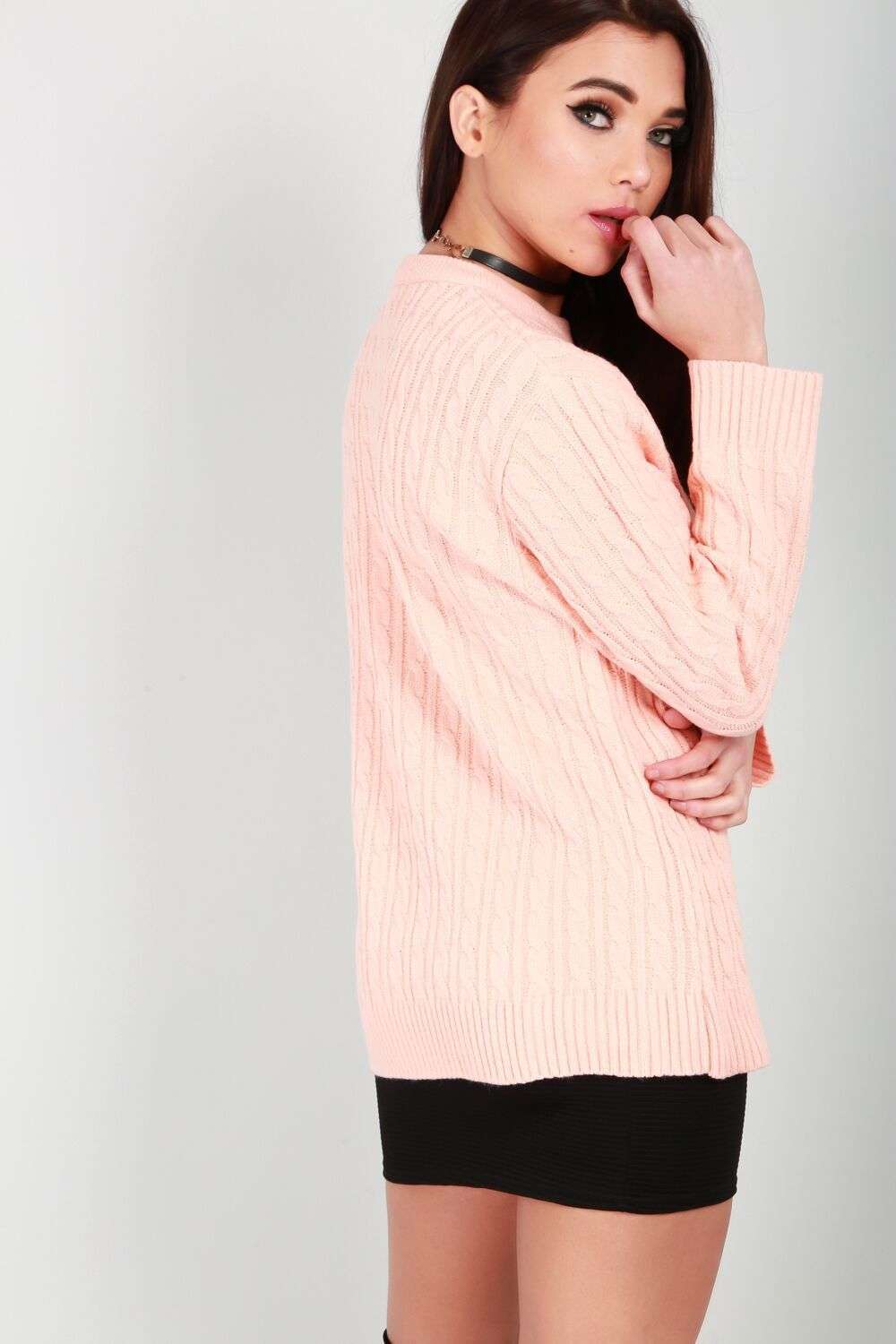 Long Sleeve Mint Cable Knit Jumper - bejealous-com