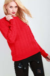 Long Sleeve Mint Cable Knit Jumper - bejealous-com