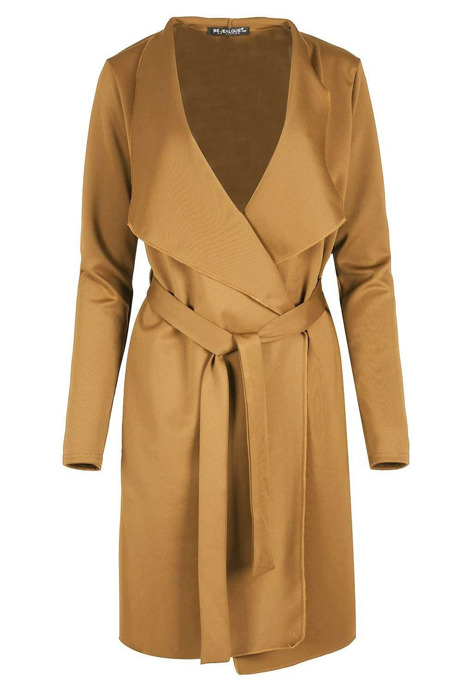 Molly Long Sleeve Waterfall Duster Coat - bejealous-com