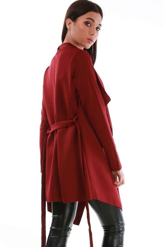 Molly Long Sleeve Waterfall Duster Coat - bejealous-com