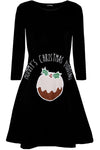 Mummy's Christmas Pudding Maternity Swing Dress - bejealous-com