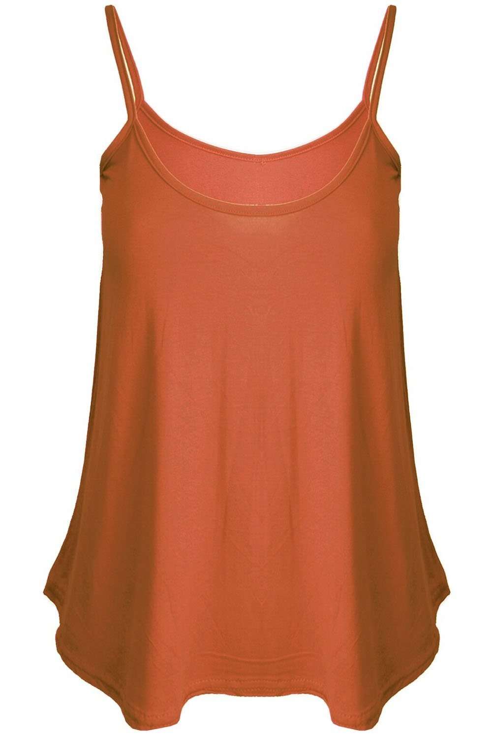 Mustard Strappy Basic Cami Swing Top - bejealous-com