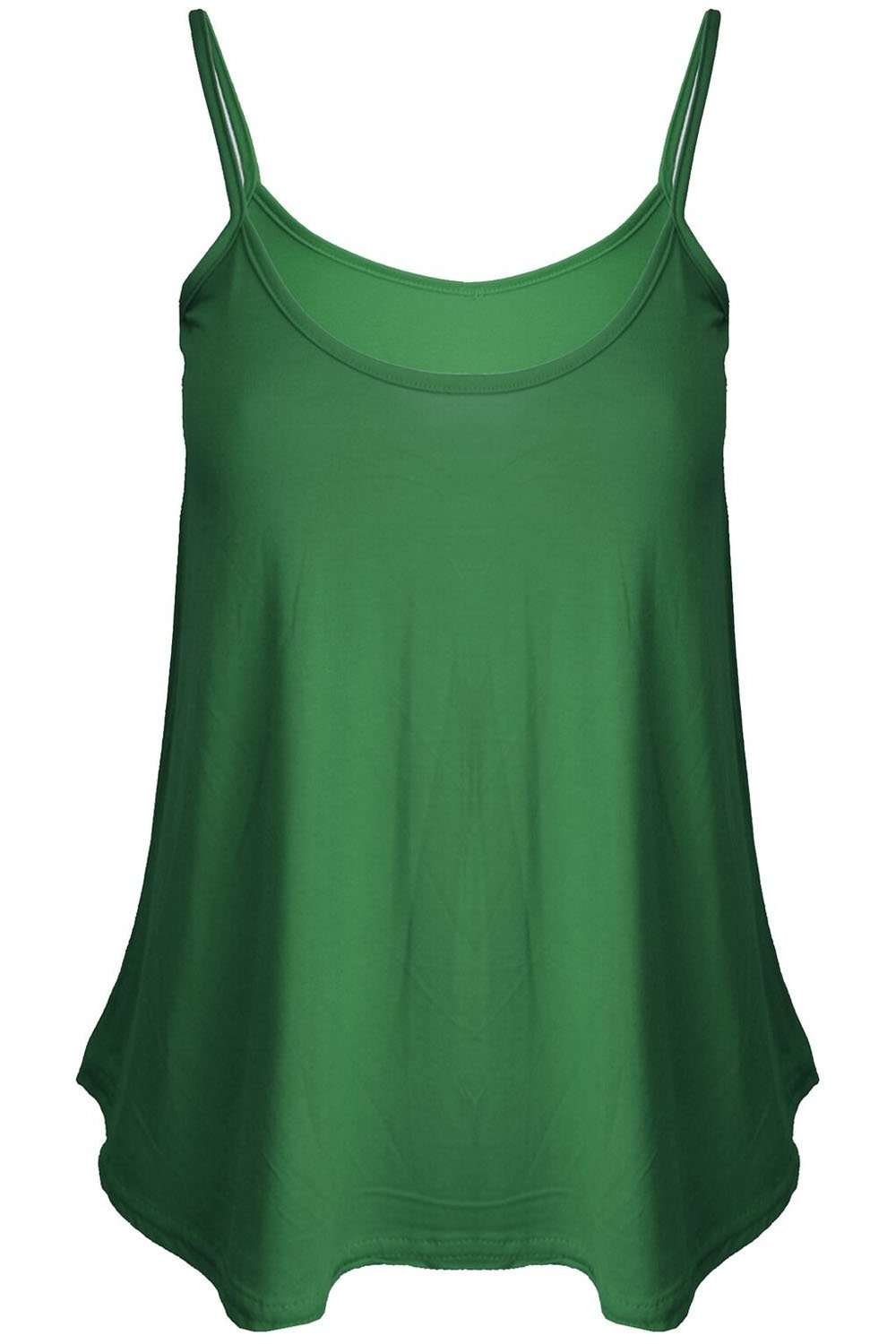 Mustard Strappy Basic Cami Swing Top - bejealous-com