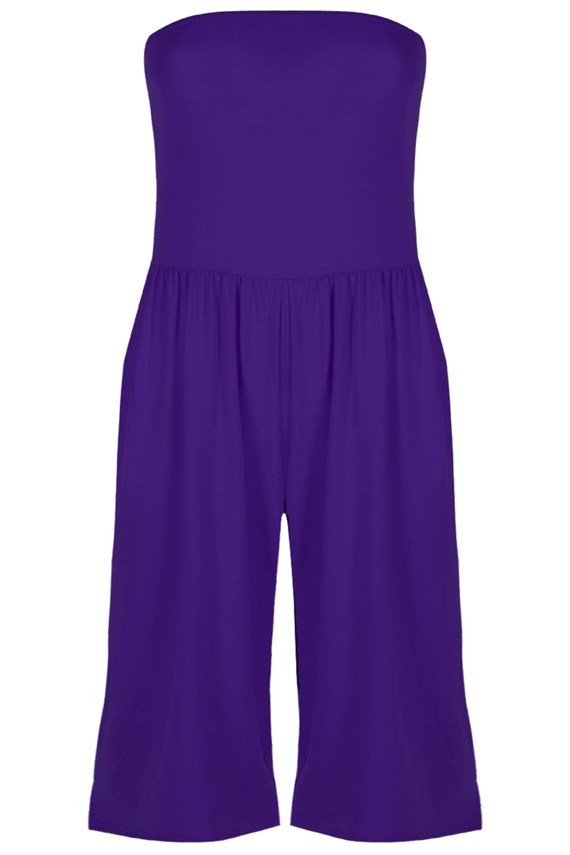 Mya Bardot Cropped Leg Jersey Jumpsuit - bejealous-com