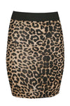 Nat Leopard Print Mini Tube Skirt - bejealous-com