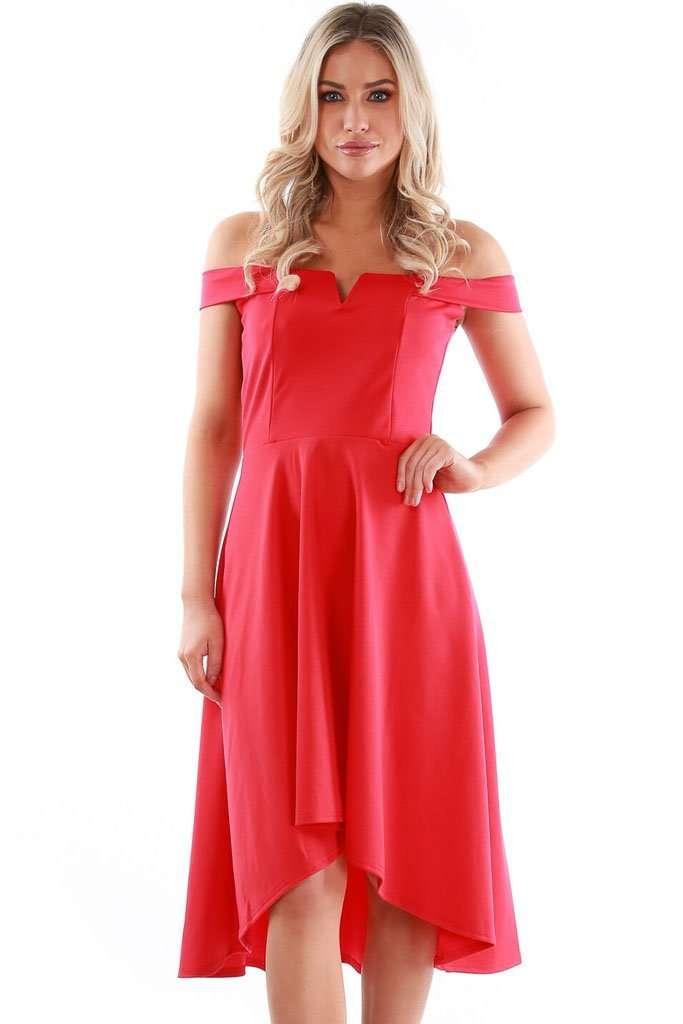 Natalia V Bar Strapless Midi Swing Dress - bejealous-com