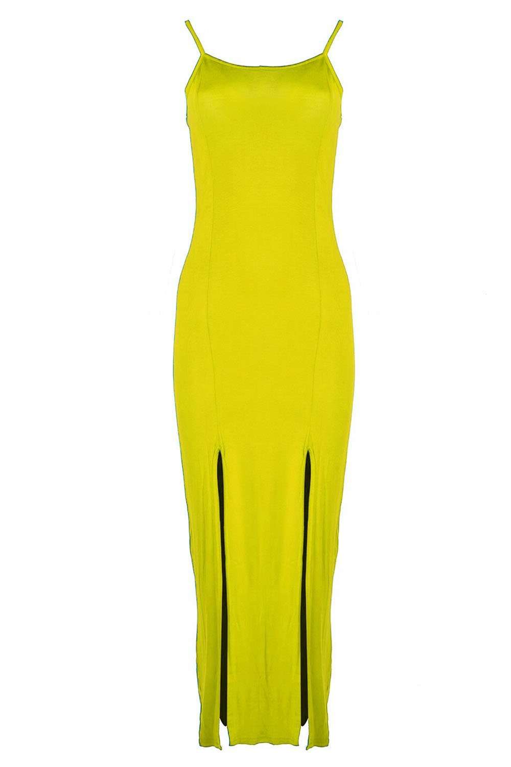 Nataly Strappy Split Leg Red Maxi Dress - bejealous-com