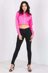 Natillia Fleece Lined Cropped Hoodie - bejealous-com